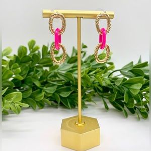 SALE!!!! 3 Link Multi Color Drop Earrings NEW!!!
